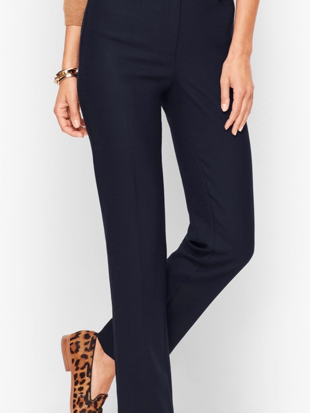 Talbots Straight-Leg Black Women's Dress Pants 12P